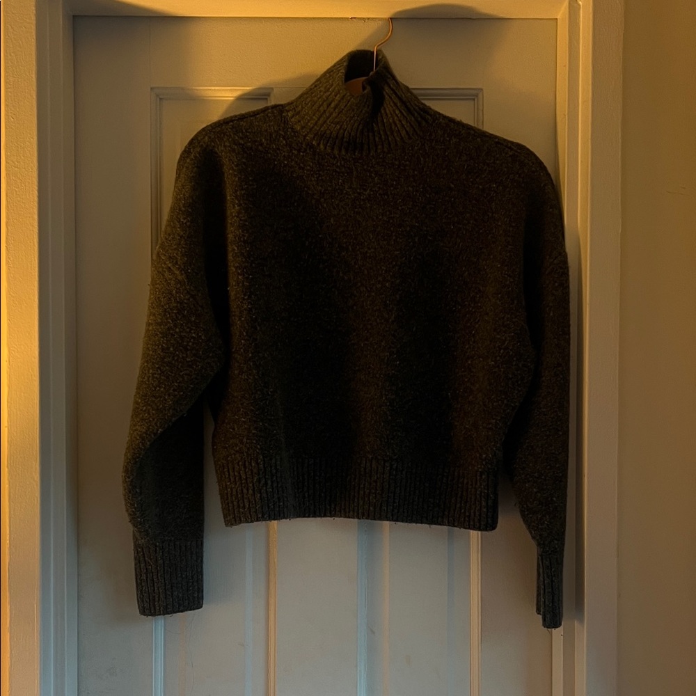Zara Dark Gray Turtleneck Sweater